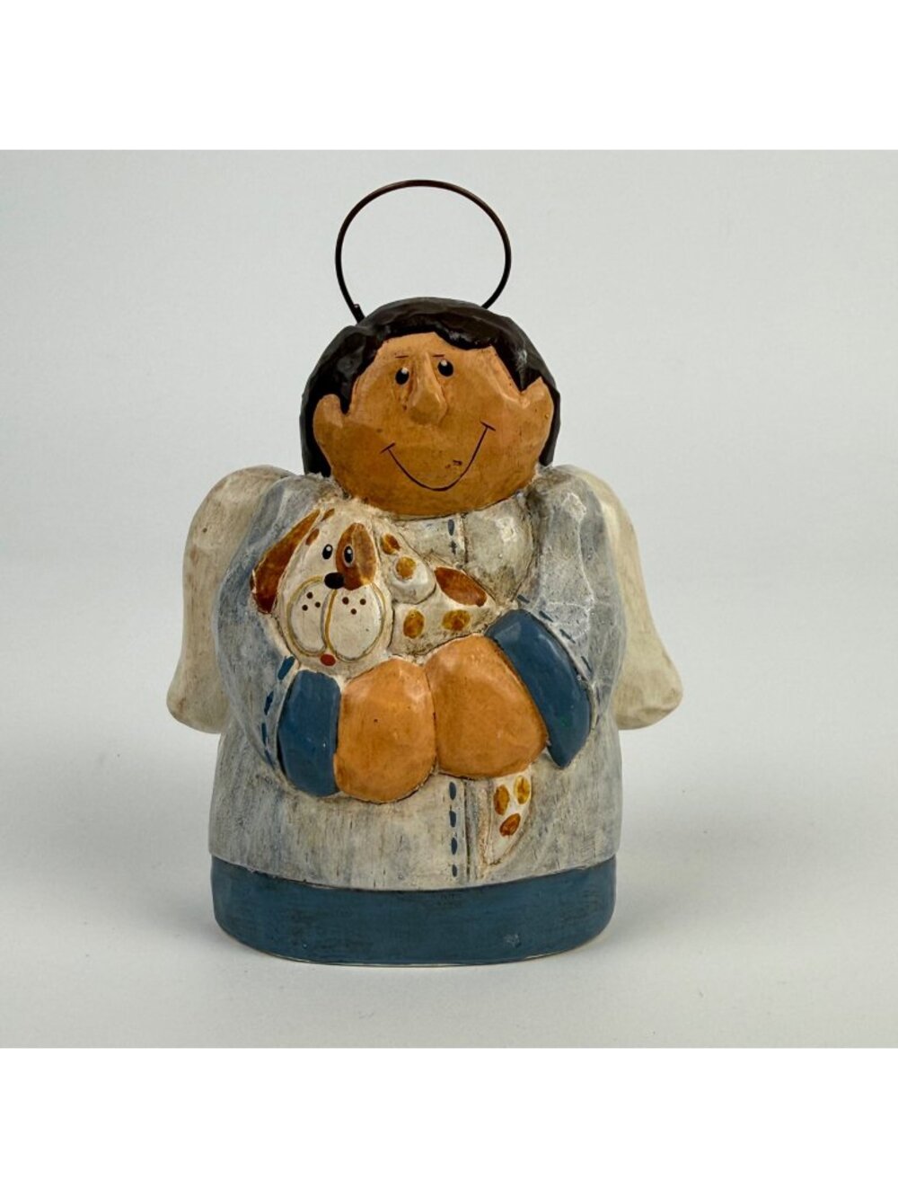 Eddie Walker Midwest of Cannon Falls Boy Angel Holding Puppy Figurine Ornament 4